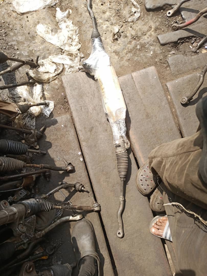 Modern car lights and steering rack