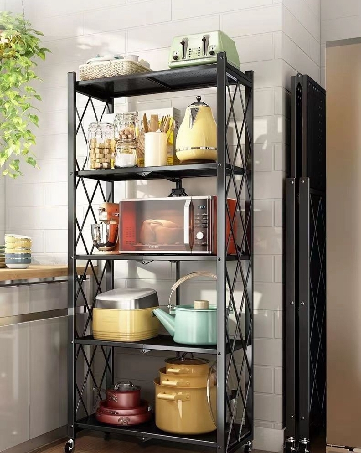 5-Layer Multifunctional Storage Rack – Kitchen & Office Organizer